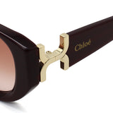 日本正規品 CHLOE SUNGLASSES CH0237SK 003 ORANGE BURGUNDY クロエ サングラス アジアンフィット UVカット 紫外線カット レディース オレンジ バーガンディ