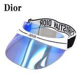 Dior CLUB1 G0Y VISOR WHITE BLUE MIRROR ディオール クラブ サンバイザー サングラス UVカット 紫外線対策 ホワイト ブルーミラー