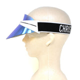 Dior CLUB1 G0Y VISOR WHITE BLUE MIRROR ディオール クラブ サンバイザー サングラス UVカット 紫外線対策 ホワイト ブルーミラー