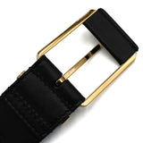 VERSACE GRECA LEATHER BELT DCU8241 DVTP1 1B00V BLACK 75 80 85 90 95 100 ヴェルサーチ ベルト グレカ レザー スクエア バックル メンズ レディース ブラック