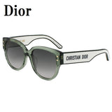 Dior SUNGLASSES ASIAN FIT DIORPACIFIC B2F 55A1 55 GREY GREEN CLEAR ディオール サングラス アジアンフィット メガネ 眼鏡 UVカット 紫外線カット レディース グレー グリーン クリア
