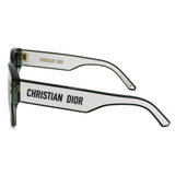 Dior SUNGLASSES ASIAN FIT DIORPACIFIC B2F 55A1 55 GREY GREEN CLEAR ディオール サングラス アジアンフィット メガネ 眼鏡 UVカット 紫外線カット レディース グレー グリーン クリア