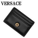 VERSACE CARD HOLDER DPN2467 1A13018 1B00V BLACK ヴェルサーチ カードホルダー メドゥーサ ビギー カードケース カード入れ パスケース ヴェルサーチェ メンズ レディース ブラック
