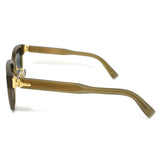 日本正規品 DUNHILL SUNGLASSES ASIAN FIT DU0045SA 004 GREEN BROWN ダンヒル サングラス アジアンフィット UVカット 紫外線カット メンズ グリーン ブラウンクリア