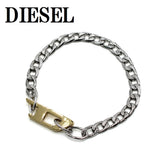 DIESEL BRACERET DX1338040 SILVER GOLD ディーゼル ブレスレット アクセサリー ブレス 腕輪 おしゃれ メンズ シルバー ゴールド