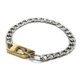DIESEL BRACERET DX1338040 SILVER GOLD ディーゼル ブレスレット アクセサリー ブレス 腕輪 おしゃれ メンズ シルバー ゴールド