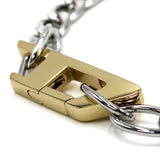 DIESEL BRACERET DX1338040 SILVER GOLD ディーゼル ブレスレット アクセサリー ブレス 腕輪 おしゃれ メンズ シルバー ゴールド