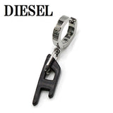 DIESEL EARRINGS DX1418931 SILVER BLACK ディーゼル ピアス スタッド シングル 片耳 アクセサリー おしゃれ メンズ シルバー ブラック