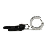 DIESEL EARRINGS DX1418931 SILVER BLACK ディーゼル ピアス スタッド シングル 片耳 アクセサリー おしゃれ メンズ シルバー ブラック