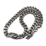 DIESEL NECKLACE PENDANT DX1433040 SILVER ディーゼル ネックレス ペンダント チェーン アクセサリー おしゃれ メンズ シルバー