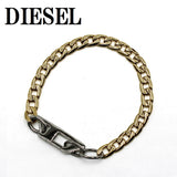 DIESEL BRACERET DX1437931 SILVER GOLD ディーゼル ブレスレット アクセサリー ブレス 腕輪 おしゃれ メンズ シルバー ゴールド