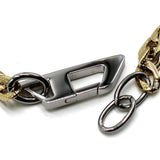 DIESEL BRACERET DX1437931 SILVER GOLD ディーゼル ブレスレット アクセサリー ブレス 腕輪 おしゃれ メンズ シルバー ゴールド
