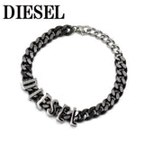 DIESEL BRACERET DX1486060 GUNMETAL SILVER ディーゼル ブレスレット アクセサリー 腕輪 おしゃれ メンズ ガンメタル シルバー