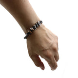 DIESEL BRACERET DX1486060 GUNMETAL SILVER ディーゼル ブレスレット アクセサリー 腕輪 おしゃれ メンズ ガンメタル シルバー