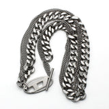 DIESEL NECKLACE PENDANT DX1549040 SILVER ディーゼル ネックレス チェーン ペンダント アクセサリー おしゃれ メンズ シルバー