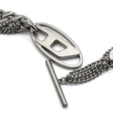 DIESEL NECKLACE PENDANT DX1549040 SILVER ディーゼル ネックレス チェーン ペンダント アクセサリー おしゃれ メンズ シルバー