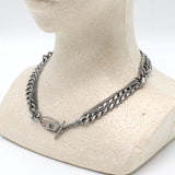 DIESEL NECKLACE PENDANT DX1549040 SILVER ディーゼル ネックレス チェーン ペンダント アクセサリー おしゃれ メンズ シルバー