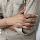 DIESEL RING DX1568710 GOLD 5 6.5 7 8 9 10 11.5 ディーゼル リング 指輪 アクセサリー おしゃれ メンズ レディース ゴールド