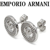 EMPORIO ARMANI STUD EARRINGS EG3587040 SILVER エンポリオ アルマーニ ピアス 両耳用 アクセサリー おしゃれ メンズ レディース シルバー