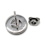 EMPORIO ARMANI STUD EARRINGS EG3587040 SILVER エンポリオ アルマーニ ピアス 両耳用 アクセサリー おしゃれ メンズ レディース シルバー