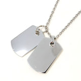 EMPORIO ARMANI NECKLACE PENDANT EGS1601040 SILVER BLACK エンポリオ アルマーニ ネックレス イーグル プレート ペンダント アクセサリー おしゃれ メンズ シルバー ブラック