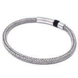 EMPORIO ARMANI BRACERET EGS1623040 SILVER エンポリオ アルマーニ ブレスレット イーグル ロゴ アクセサリー 腕輪 おしゃれ メンズ シルバー