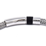 EMPORIO ARMANI BRACERET EGS1623040 SILVER エンポリオ アルマーニ ブレスレット イーグル ロゴ アクセサリー 腕輪 おしゃれ メンズ シルバー