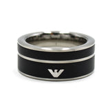 EMPORIO ARMANI RING EGS2032040 BLACK S M L XL エンポリオ アルマーニ リング 指輪 アクセサリー おしゃれ メンズ ブラック
