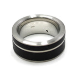 EMPORIO ARMANI RING EGS2032040 BLACK S M L XL エンポリオ アルマーニ リング 指輪 アクセサリー おしゃれ メンズ ブラック