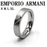 EMPORIO ARMANI RING EGS2924040 SILVER S M L XL エンポリオ アルマーニ リング 指輪 アクセサリー おしゃれ メンズ シルバー