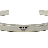 EMPORIO ARMANI BRACERET EGS3039040 SILVER エンポリオ アルマーニ ブレスレット バングル アクセサリー おしゃれ メンズ シルバー