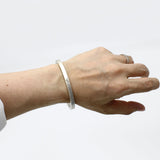 EMPORIO ARMANI BRACERET EGS3039040 SILVER エンポリオ アルマーニ ブレスレット バングル アクセサリー おしゃれ メンズ シルバー