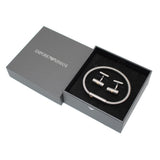 EMPORIO ARMANI BRACERET CUFFLINKS SET EGS3044SET SILVER エンポリオ アルマーニ ブレスレット カフリンクス セット カフス アクセサリー おしゃれ メンズ シルバー