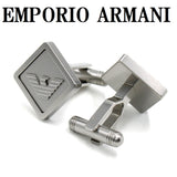 EMPORIO ARMANI CUFFLINKS EG S3072040 SILVER エンポリオ アルマーニ カフスボタン カフリンクス カフス アクセサリー おしゃれ メンズ シルバー