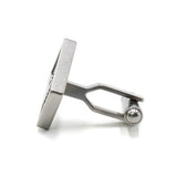 EMPORIO ARMANI CUFFLINKS EG S3072040 SILVER エンポリオ アルマーニ カフスボタン カフリンクス カフス アクセサリー おしゃれ メンズ シルバー