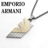 EMPORIO ARMANI NECKLACE PENDANT EG S3073040 SILVER GOLD エンポリオ アルマーニ ネックレス ドッグタグ ペンダント チャーム アクセサリー おしゃれ メンズ シルバー ゴールド