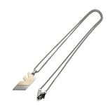 EMPORIO ARMANI NECKLACE PENDANT EG S3073040 SILVER GOLD エンポリオ アルマーニ ネックレス ドッグタグ ペンダント チャーム アクセサリー おしゃれ メンズ シルバー ゴールド