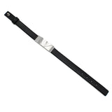 EMPORIO ARMANI BRACERET EG S3075040 BLACK エンポリオ アルマーニ ブレスレット レザー アクセサリー 腕輪 おしゃれ メンズ ブラック