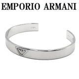 EMPORIO ARMANI BRACERET EG S3127040 SILVER エンポリオ アルマーニ ブレスレット バングル アクセサリー 腕輪 おしゃれ メンズ シルバー