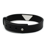 EMPORIO ARMANI BRACERET EG S3128040 BLACK エンポリオ アルマーニ ブレスレット レザー アクセサリー 腕輪 おしゃれ メンズ ブラック