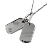 EMPORIO ARMANI NECKLACE PENDANT EGS3133040 SILVER エンポリオ アルマーニ ネックレス ドッグタグ ペンダント アクセサリー おしゃれ メンズ シルバー
