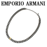 EMPORIO ARMANI NECKLACE PENDANT EGS3187040 SILVER エンポリオ アルマーニ ネックレス ペンダント チェーン アクセサリー おしゃれ メンズ シルバー