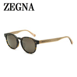 ZEGNA SUNGLASSES EZ0029F 52J 53 HAVANA CLEAR BROWN ゼニア サングラス アジアンフィット UVカット 紫外線カット メンズ ハバナ クリア ブラウン