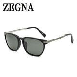 ZEGNA SUNGLASSES EZ0039F 01D 55 GREY BLACK GUNMETAL ゼニア サングラス 偏光レンズ グローバルモデル UVカット 紫外線カット メンズ グレー ブラック ガンメタル