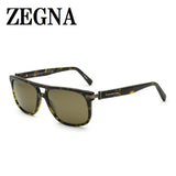 ZEGNA SUNGLASSES EZ0042 52M 57 BROWN HAVANA ゼニア サングラス 偏光レンズ グローバルモデル UVカット 紫外線カット メンズ ブラウン ハバナ