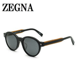 ZEGNA SUNGLASSES EZ0100F 01A 52 GREY BLACK CAMEL ゼニア サングラス ノーズパッド 鼻あて 鼻パッド UVカット 紫外線カット メンズ グレー ブラック キャメル