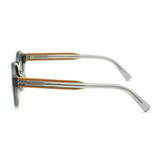 ZEGNA SUNGLASSES EZ0100F 20C 52 CLEAR GREY CAMEL ゼニア サングラス ノーズパッド 鼻あて 鼻パッド UVカット 紫外線カット メンズ クリア グレー キャメル