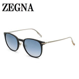 ZEGNA SUNGLASSES EZ0136 02X 54 BLUE BLACK SILVER ゼニア サングラス ノーズパッド 鼻あて 鼻パッド UVカット 紫外線カット メンズ ブルー ブラック シルバー