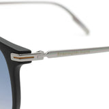 ZEGNA SUNGLASSES EZ0136 02X 54 BLUE BLACK SILVER ゼニア サングラス ノーズパッド 鼻あて 鼻パッド UVカット 紫外線カット メンズ ブルー ブラック シルバー