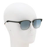 ZEGNA SUNGLASSES EZ0143D 01C 57 BLUE BLACK GUNMETAL ゼニア サングラス ノーズパッド 鼻あて 鼻パッド UVカット 紫外線カット メンズ グレー ブラック ガンメタル